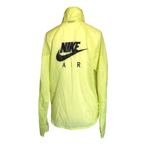Nike Air Full Zip Running Windbreaker Women's Jacket Neon Size S - Picture 4 of 12